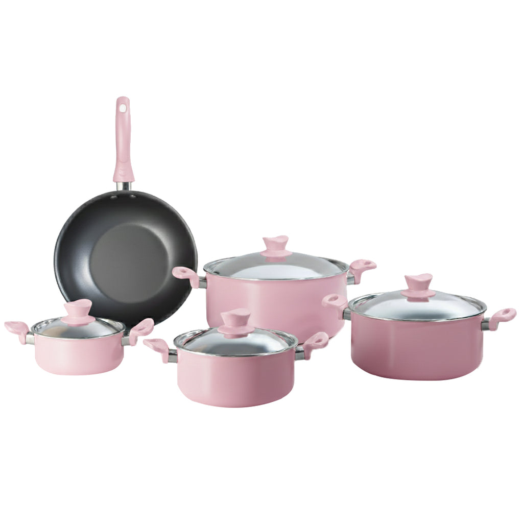 Marshmallow wok Set - Pink – 9 Pieces