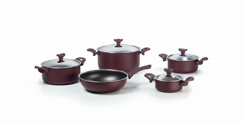 طقم ميتاليك 2 تيفلون - 9 قطع