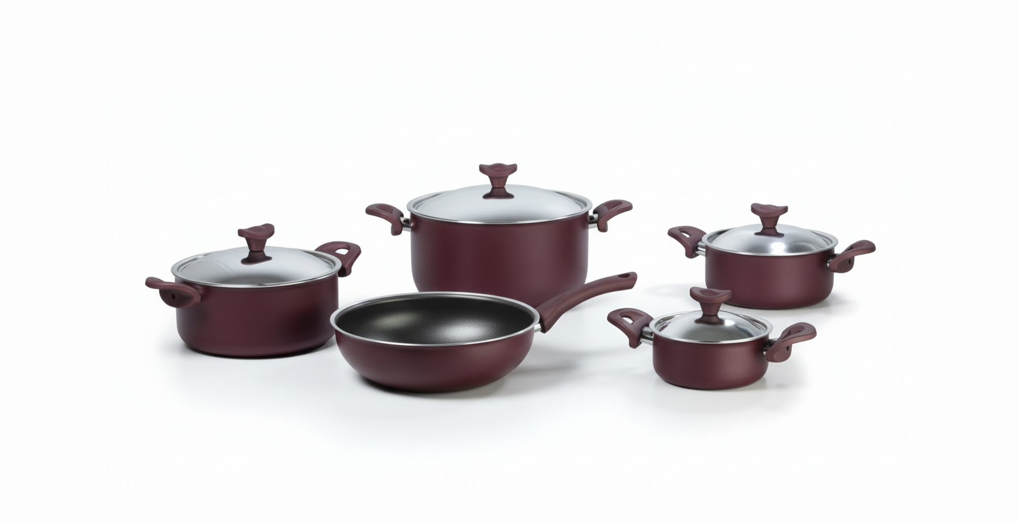 طقم ميتاليك 2 تيفلون - 9 قطع