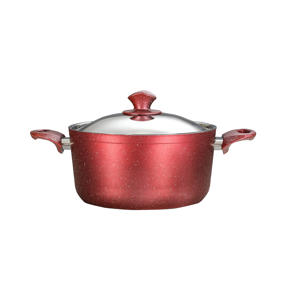 Granite / Dark Red