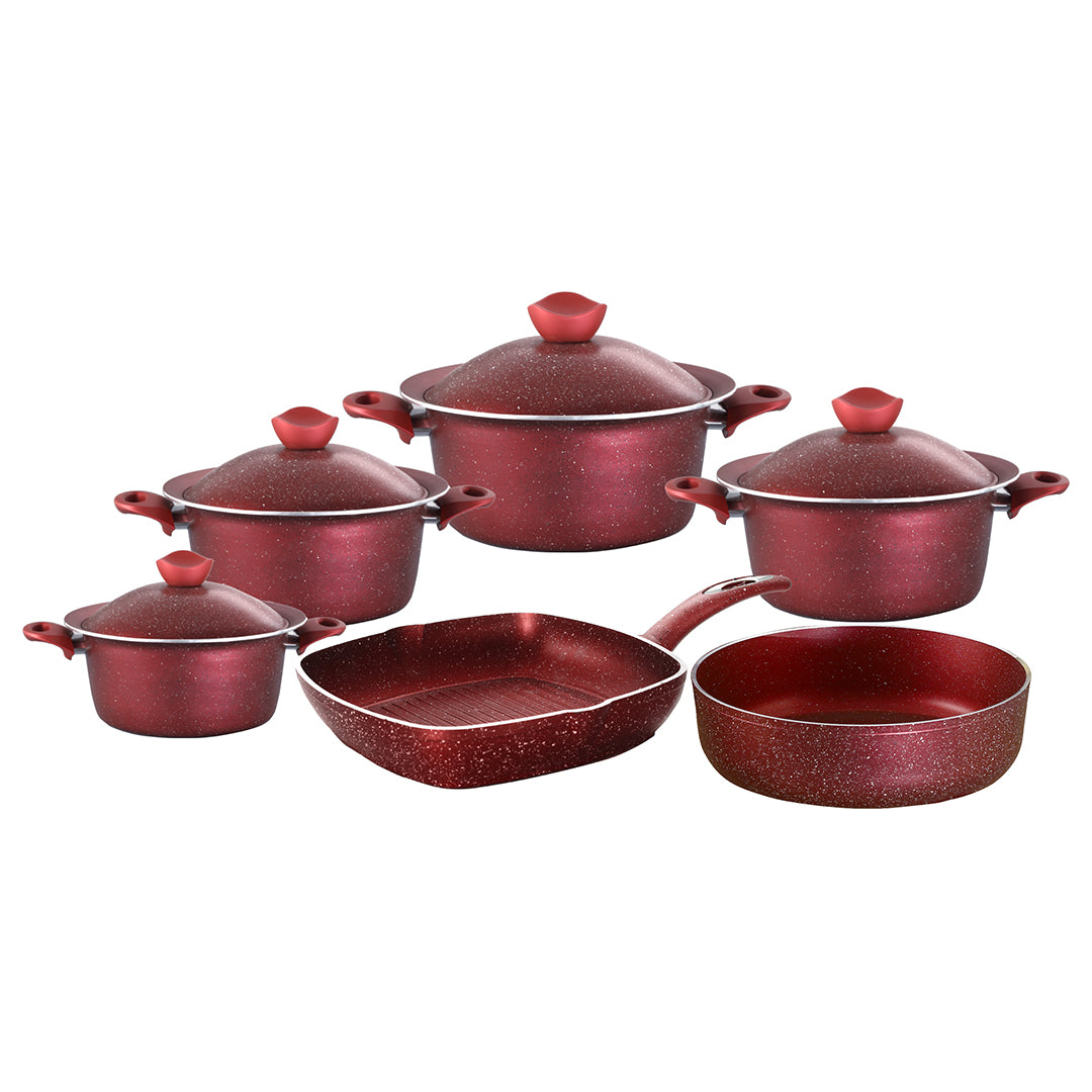 Granite / Dark Red